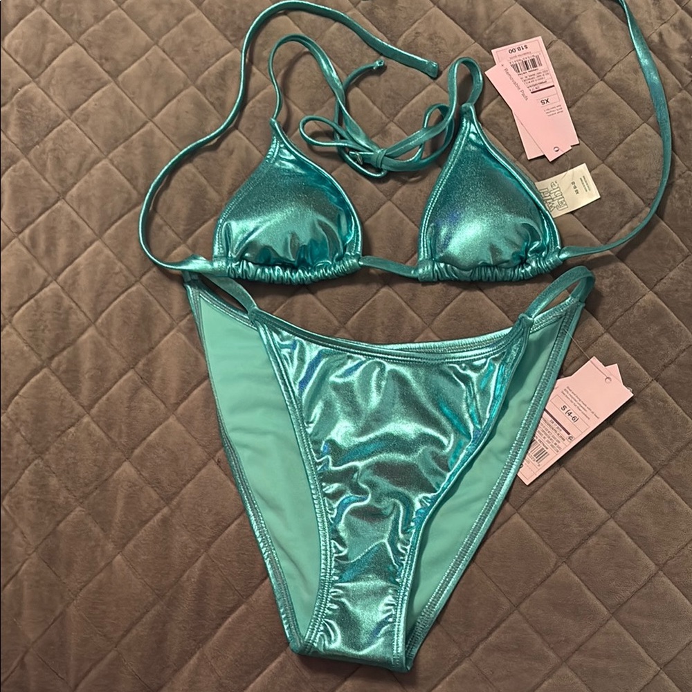 Wild Fable Blue Bikini Set Swimwear NWT